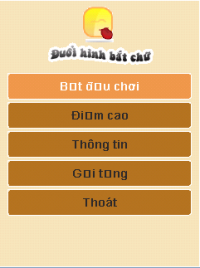 GAME ĐUỔI HÌNH BẮT CHỮ